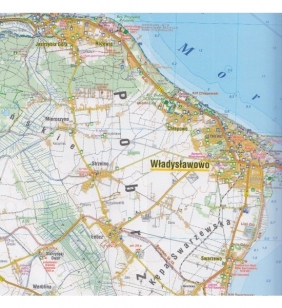 Kaszubskie wybrzeże Bałtyku 1:55 000 - mapa turystyczna (1575-2020)