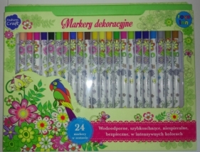 Markery do tekstyliów i ceramiki 24 szt STnux