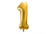 Balon foliowy Partydeco cyfra 1 złota, 86 cm (FB1M-1-019)