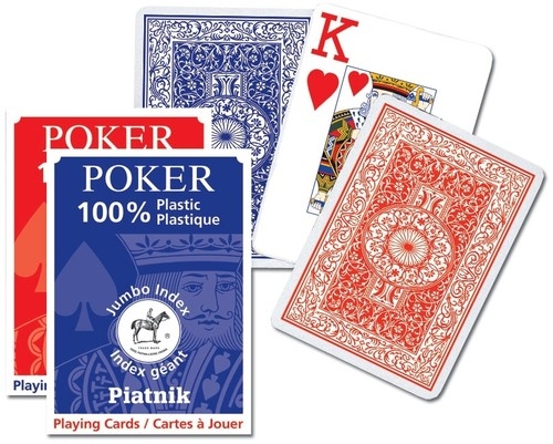 Karty do gry Piatnik Poker 1 talia duże indeksy (1361)
