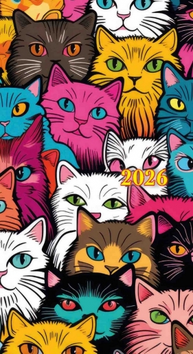 Kalendarz 2026 kieszonkowy duży w okładce foliowej, 1 szt