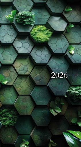 Kalendarz 2026 kieszonkowy duży w okładce foliowej, 1 szt