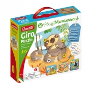 Zwierzęce puzzle Montessori