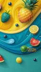 Kalendarz 2026 kieszonkowy duży w okładce foliowej, 1 szt