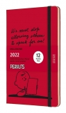 Kalendarz 2022 tygodniowy 12ML Peanuts scarlet red