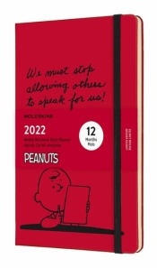 Kalendarz 2022 tygodniowy 12ML Peanuts scarlet red