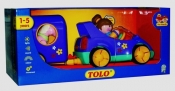 Samochód Toli z przyczepą dla konia