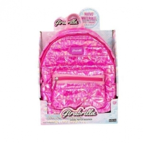 Plecak puff ciemno różowy 22cm