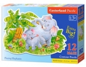 Puzzle maxi konturowe:Playing Elephants 12 elementów (120116)