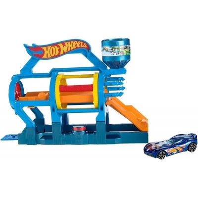 Hot Wheels - Rozkładane zestawy Turbo myjnia (DWK99)