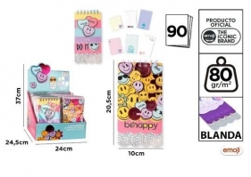 Notatnik na spirali 10x20,5cm MIX