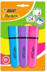 Zakreślacz Flat Neon mix 3szt BIC