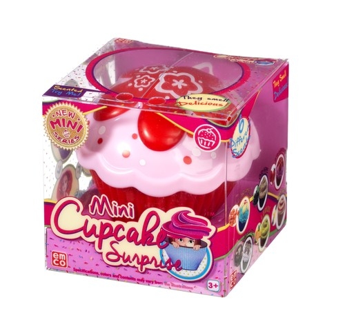 Mini cupcake Babeczka z niespodzianką czerwona
