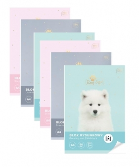 6x Blok rysunkowy A4, 50 k. - Puppy Sign