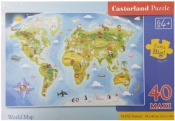 Puzzle Maxi: World Map 40 (B-040117)