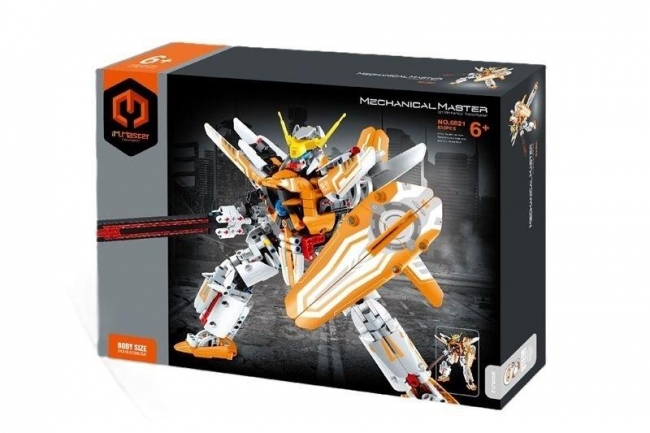 Klocki Mecha Wojownik żółty 833el