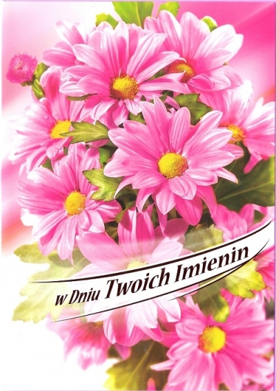 Karnet B6 Kwiaty W Dniu Twoich Imienin FF1278