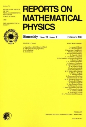 Reports on Mathematical Physics 91/1/2023