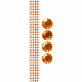 Taśma kryształki 12mm/1m pomarańczowa (362461)