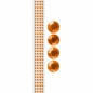 Taśma kryształki 12mm/1m pomarańczowa (362461)
