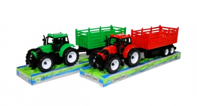 Traktor z przyczepą