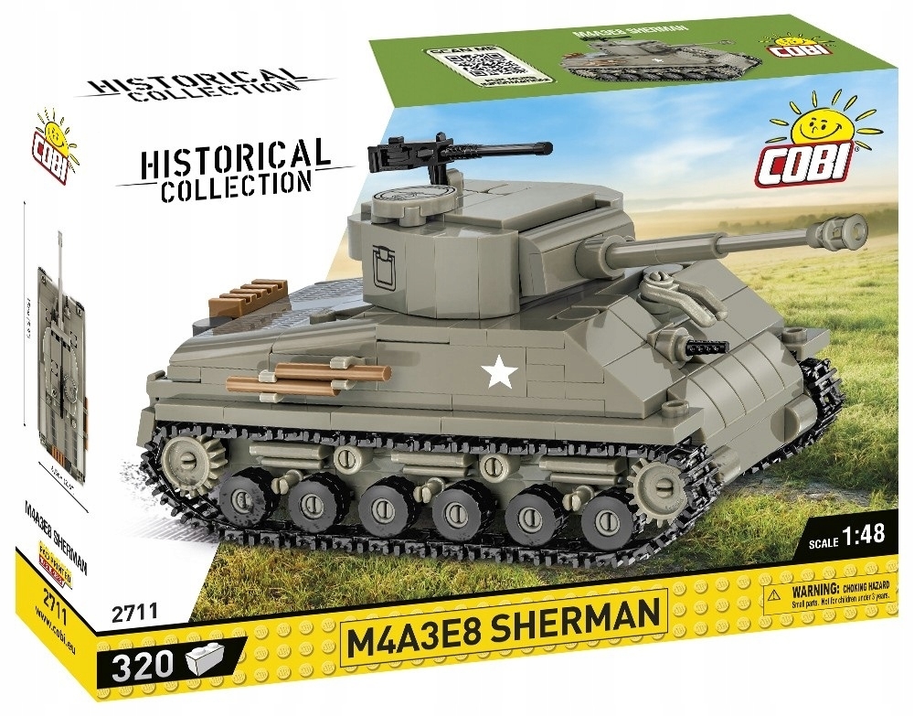 Cobi 2711, M4A3E8 Sherman (Uszkodzone opakowanie)