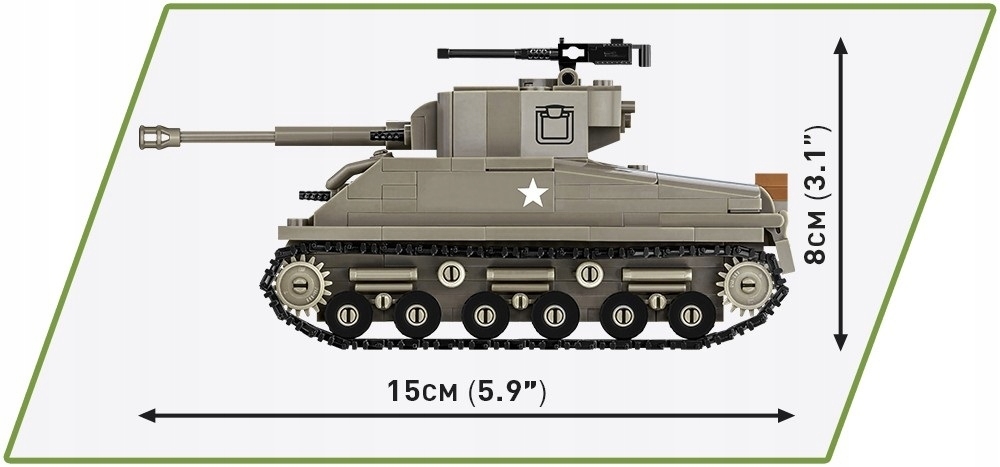 Cobi 2711, M4A3E8 Sherman