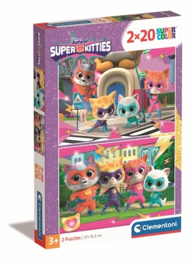 Puzzle - Super Kolor - SuperKitties, 2x20 el.