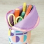 Piórnik stojący Milan Sugar Colibri Pastel szaro-różowy (08146SCL)