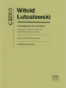 Les espaces du sommeil opracowanie na baryton... Witold Lutosławski, Robert Desnos, Edward Sielicki