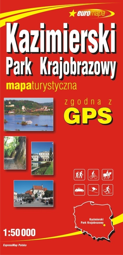 Kazimierski Park Krajobrazowy mapa turystyczna 1:50 000