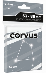 Koszulki na karty Rebel (63x88 mm) Corvus Light, 100 sztuk