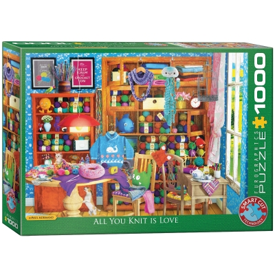 <img src='https://webimage.pl/pics/118/4/d628136654050.jpg' style='height:440px' /> Puzzle 1000 All you Knit is Love by Pau 6000-5405
