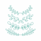 Zestaw wykrojników gałązki 4szt