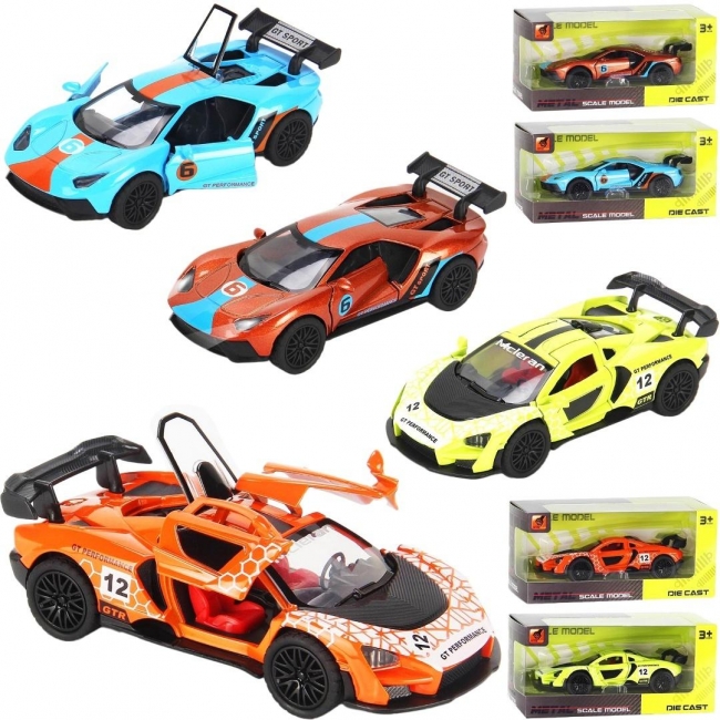 Auto sportowe metalowe napęd pull back MIX