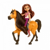 Lalka + brązowy koń Mustang Duch wolności (GXF200/GXF21)