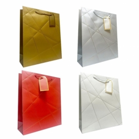 Torebka prezentowa uniwersalna M metalizowana mix