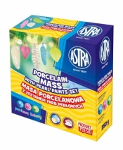 Masa porcelanowa Astra 250g z farbami + pędzelek
