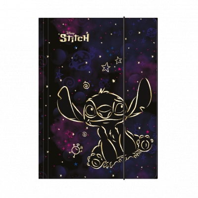 <img src='https://webimage.pl/pics/119/1/d5907360001119.jpg' style='height:440px' /> Teczka A4 z gumką Disney Gold Stitch wzór 2