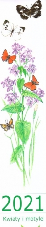 Kalendarz 2021 Paskowy Kwiaty i Motyle ADAM praca zbiorowa