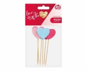 Pikery Love is in the air Serduszka 3D 6szt