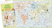 Mapa świata. Kolorowanka XL - kolor - Opracowanie zbiorowe