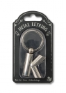 Silver Letter Keyring - brelok do kluczy litera K