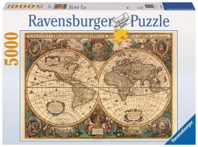 Puzzle 5000: Dawna mapa świata (17411)