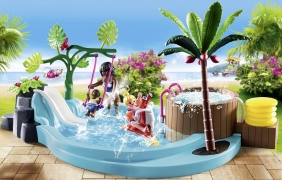 Playmobil, Basen dziecięcy z wirem wodnym (70611)