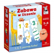 Kapitan Nauka. Zabawa w liczenie. Układanka edukacyjna (3-6 lat)