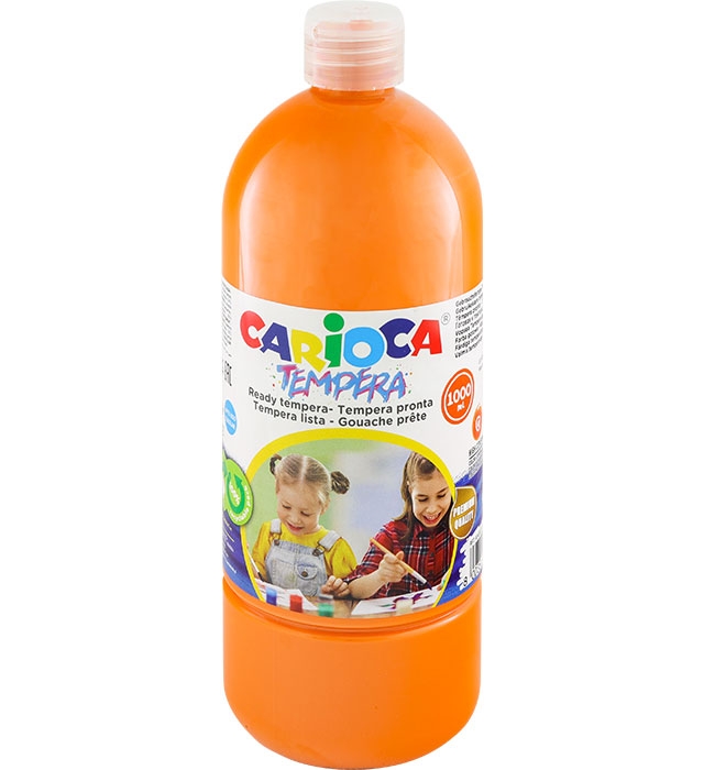 Farba Carioca tempera - pomarańczowa, 1000 ml