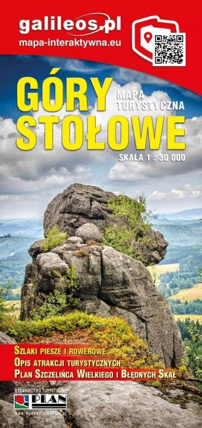 Góry Stołowe. Mapa turystyczna w skali 1:30 000