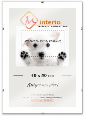 Antyrama plexi 40 x 50 cm