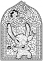 100% Stitch. Mandale, iluzje optyczne, scenki do kolorowania. Art. Therapy. Disney - Aurelia Bertrand